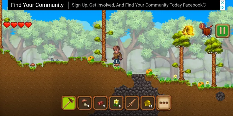 Adventaria 2D World of Craft & Mining android App screenshot 0